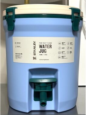 STANLEY Adventure Fast Flow 2 Gal Water Jug, CORNFLOWER EMERALD